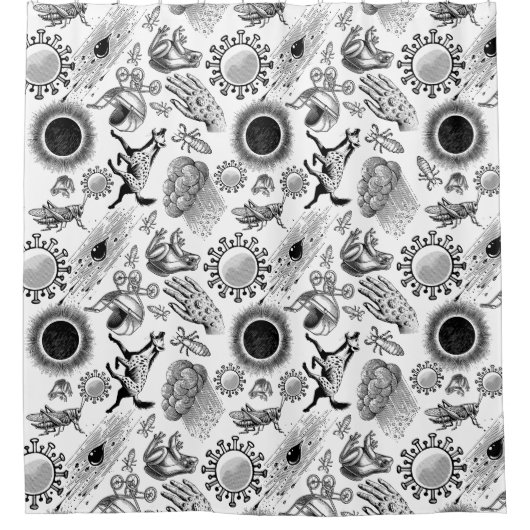 Rideaux De Douche 10 Plagues Motif (Devant)