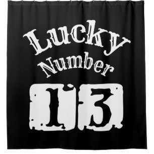Rideaux De Douche 13 - Lucky Numéro 13 Chuck