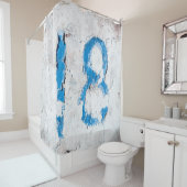 Rideaux De Douche 18 texte sur mur (En situation)