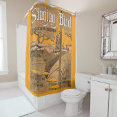 Rideaux De Douche 1909 Partition chantante d'oiseaux (En situation)