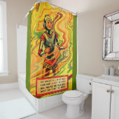 Rideaux De Douche 1930 Buck Rogers bande dessinée Wilma Deering (En situation)