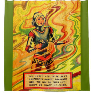 Rideaux De Douche 1930 Buck Rogers bande dessinée Wilma Deering