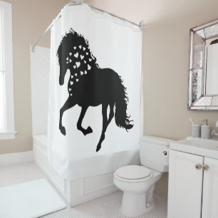 Rideaux De Douche 1- Chemise à cheval, Aiguille à cheval, Filles Che