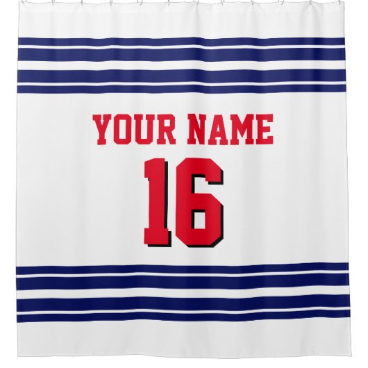 Rideaux De Douche 2X Traces de texte rouge (Devant)