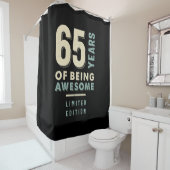 Rideaux De Douche 65 ans d'être génial - 65e anniversaire (En situation)