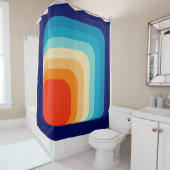 Rideaux De Douche 70s Square Rainbow (En situation)