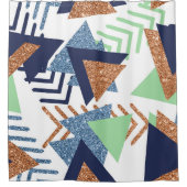 Rideaux De Douche 80s Couleur Abstraite | Monnaie d'or des Roses de (Devant)