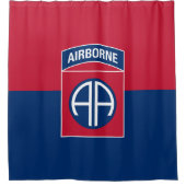 Rideaux De Douche 82e division aérienne Flag Military Vétéran (Devant)