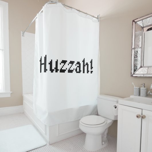 Rideaux De Douche 8 Bits Huzzah ! (En situation)