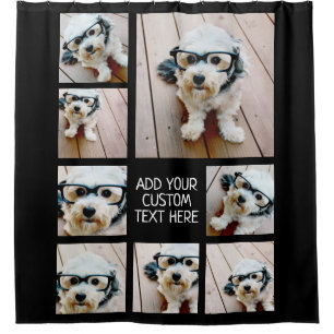 Rideaux De Douche 8 Collage De Photos Meilleure Année Encore — Peuve