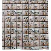 Rideaux De Douche 9 Photo Instagram Collage — noir (Devant)