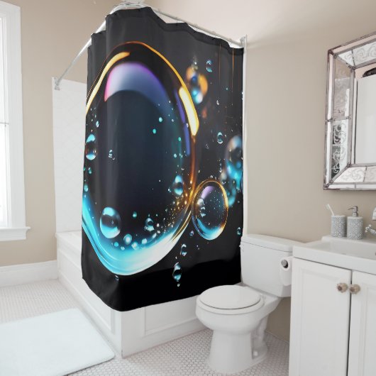 Rideaux de douche à bulles (En situation)