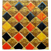 Rideaux De Douche à damiers (Devant)