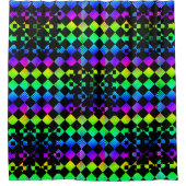 Rideaux De Douche à damiers Twist par Kenneth Yoncich (Devant)