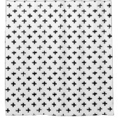 Rideaux De Douche À l'encre noire chargez le motif croisé (Devant)