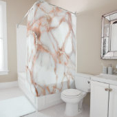 Rideaux De Douche A luxurious rose-gold marble background (En situation)