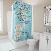 Rideaux De Douche À MA FILLE | Cadeau Pour Votre Enfant (En situation)