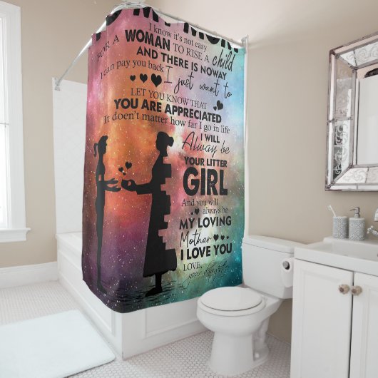 Rideaux De Douche À ma mère présente | Nouveau Décor | (En situation)