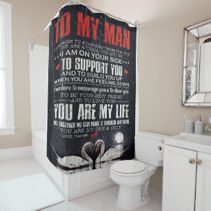 Rideaux De Douche À Mon Cadeau Homme, Cadeau Personnalisé À Mon Mari