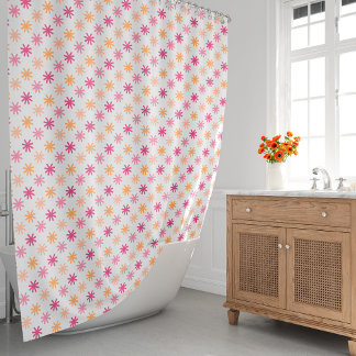 Rideaux De Douche Aastérisque mignon S - Rose et Oranges