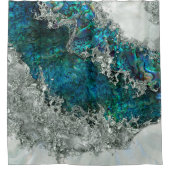 Rideaux De Douche Abalone Shell Pearl et Argent 2 (Devant)