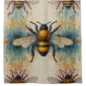 Rideaux De Douche Abee vibrante aux teintes pastel (Devant)