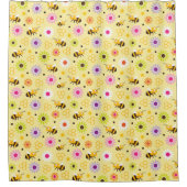 Rideaux De Douche Abeille & Fleurs (Devant)
