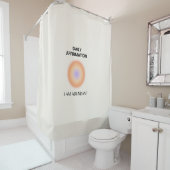 Rideaux De Douche Abondante Affirmation Quotidienne Positive Spiritu (En situation)