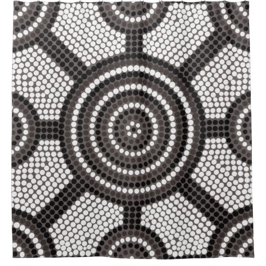 Rideaux De Douche Aboriginal dot painting (Devant)
