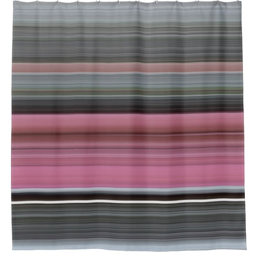 Rideaux De Douche Abstract #1: Rose et grey (Devant)