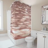 Rideaux De Douche Abstract #3: Copper Rose Gold (En situation)
