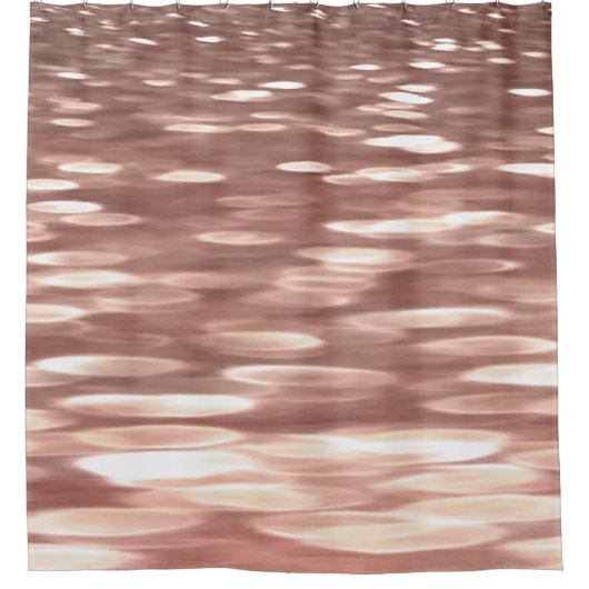 Rideaux De Douche Abstract #3: Copper Rose Gold (Devant)