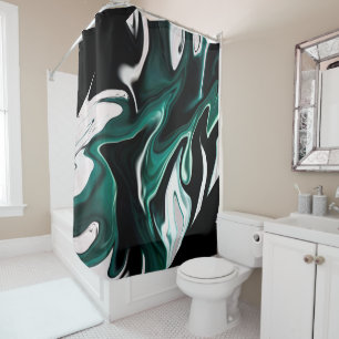 Rideaux De Douche Abstract elegant fluide marble liquide