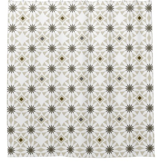 Rideaux De Douche Abstract ethnic geometric patterns design backgrou (Devant)