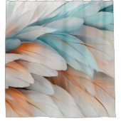 Rideaux De Douche Abstract Feather Flow – Soft Elegance (Devant)