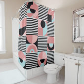 Rideaux De Douche Abstract geometric pattern. Seamless modern print (En situation)