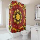 Rideaux De Douche Abstract modern mosaic kaleidoscopic (En situation)