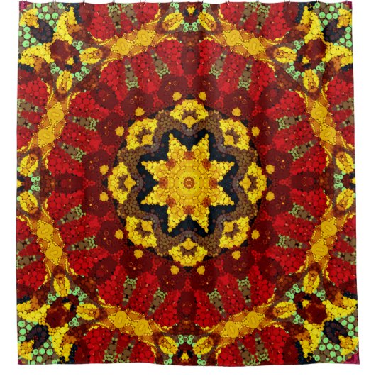 Rideaux De Douche Abstract modern mosaic kaleidoscopic (Devant)