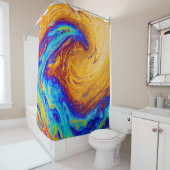 Rideaux De Douche Abstract painting (En situation)