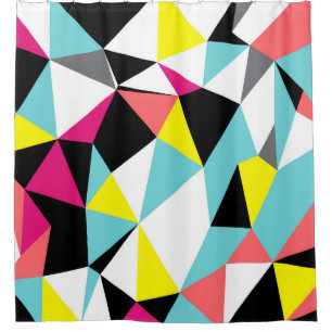 Rideaux De Douche Abstract triangles geometrical pattern background