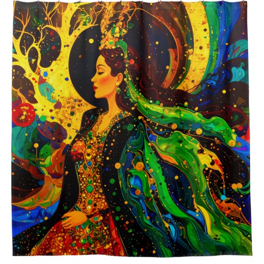 Rideaux De Douche abstract woman 002 (Devant)