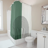 Rideaux De Douche Abstraction Bohème Moderne (En situation)