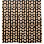 Rideaux De Douche Abstrait 140823 - Sable sur noir (Devant)