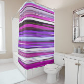 Rideaux De Douche Abstrait #2 : Flou pourpre (En situation)