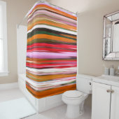 Rideaux De Douche Abstrait #2 : Orange blur (En situation)