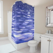 Rideaux De Douche Abstrait #3 : Bleu shimmer (En situation)