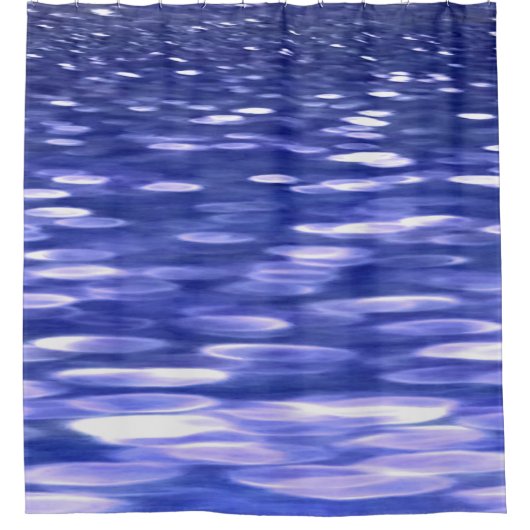 Rideaux De Douche Abstrait #3 : Bleu shimmer (Devant)