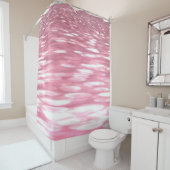 Rideaux De Douche Abstrait #3 : Brillant rose (En situation)