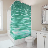 Rideaux De Douche Abstrait #3 : Shimmer vert (En situation)