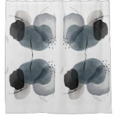 Rideaux De Douche abstrait "Aquarelle vive" (Devant)